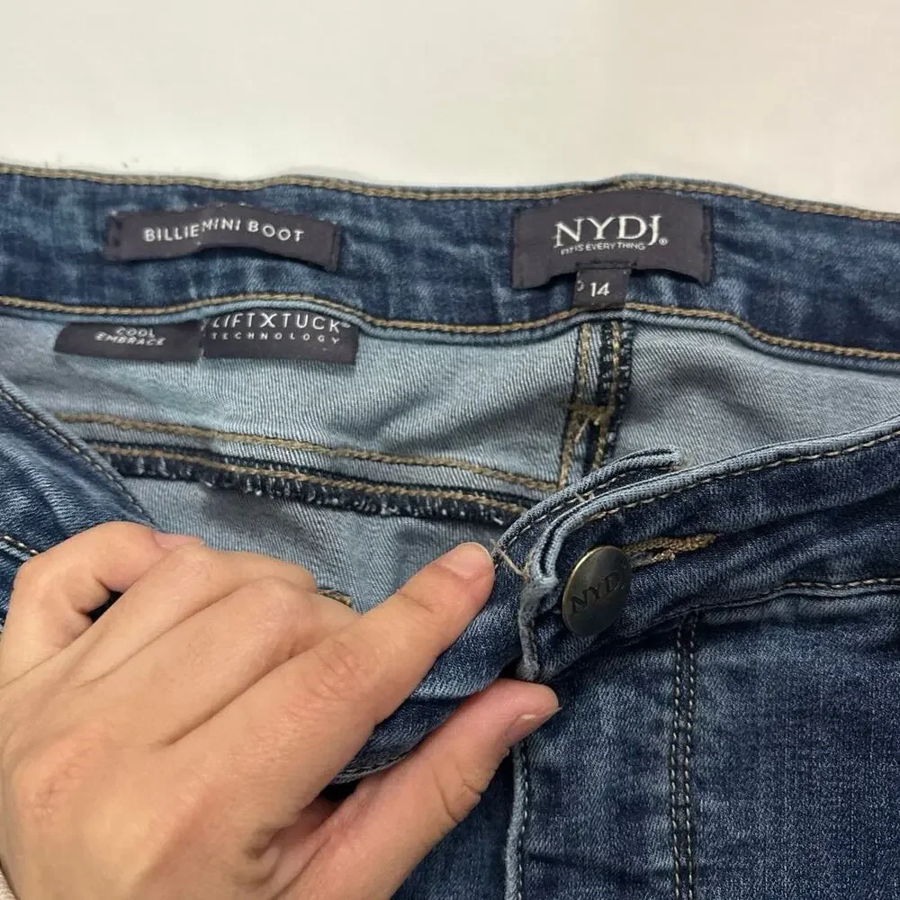 NYDJ Women’s 14 Billie Mini Boot Jeans Bootcut Western Casual Closet Staple